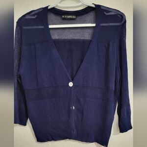 Zaful Ladies‎ Sheer Striped Sweater.